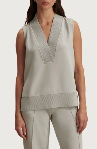 Varley Freida V-neck Jersey Tank In Gray