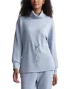 Varley Freya Drawcord Sweatshirt In Mid Blue Marl