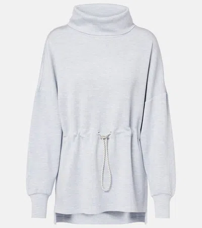 Varley Freya Sweatshirt In Mid Blue Marl