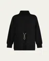 Varley Freya Stretch-jersey Sweatshirt In Black