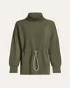Varley Freya Funnel Neck Sweatshirt In Olive Night