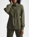 Varley Freya Funnel Neck Sweatshirt In Olive Night