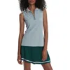 Varley Fritton Rib Performance Polo In Celestrial Blue