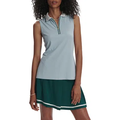 Varley Fritton Rib Performance Polo In Celestrial Blue