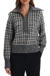 Varley Furley Half Zip Knit Charcoal Marl In Gray