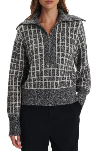 VARLEY VARLEY FURLEY CHECK BOUCLÉ HALF ZIP