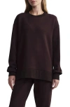 Varley Gabriella Oversize Sweatshirt In Coffee Bean