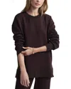 Varley Gabriella Oversize Sweatshirt In Coffee Bean