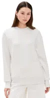 Varley Gabriella Sweatshirt Ivory Marl In Ivory Marl
