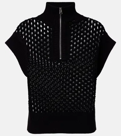 Varley Gaines Cotton Sweater In Black