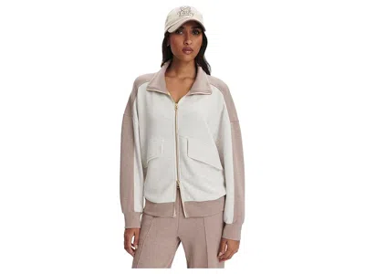 Varley Garcia 2 Tone Zip Through Sweat In Multi