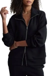 Varley Garcia Full Zip Sweatshirt In Black