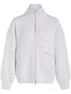 Varley Garcia Full Zip Sweatshirt In White