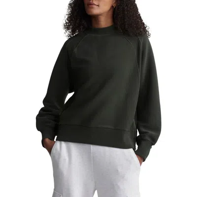 Varley Goulding Rib Sweatshirt In Dark Resin Green