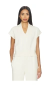 Varley Gracee 브이넥 탱크탑 In White