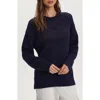 Varley Grady Boucle Knit Sweater In Blue