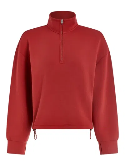 VARLEY HALF-ZIP DRAWSTRING TOP