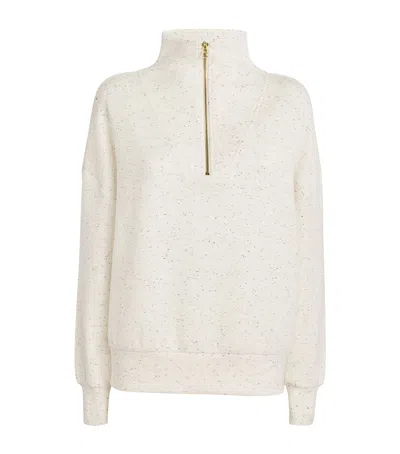 Varley Half-zip Hawley Sweatshirt In Ivory