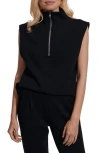 Varley Half-zip Sleeveless Top In Black