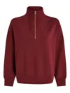 Varley Hawley Half-zip Sweatshirt In Red