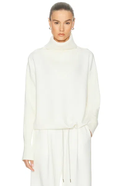 Varley Hannah Cowel Neck Sweater In White