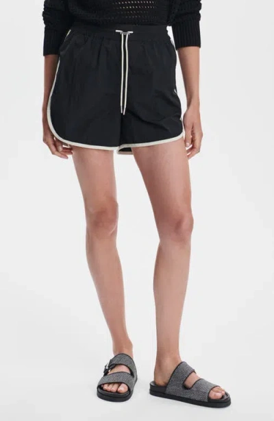 Varley Harmon High Waist Shorts In Black