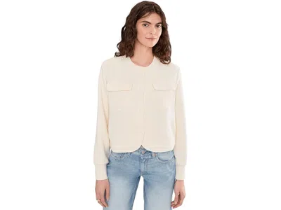 Varley Hartwell Button Through Sweat In Neutral