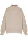 Varley Womens Taupe Marl Hawley Relaxed-fit Stretch-woven Sweatshirt In Taupe