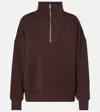 Varley Hawley Half Zip Knit Sweater In Brown