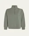 Varley Hawley Half-zip Sweatshirt In Green