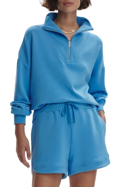 Varley Hawley Half-zip Sweatshirt In Azure Blue