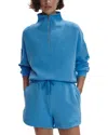 Varley Hawley Half-zip Sweatshirt In Azure Blue