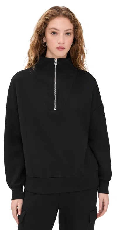 Varley Hawley Half-zip Sweatshirt Black