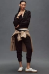 Varley Hawley Half-zip Sweatshirt In Black