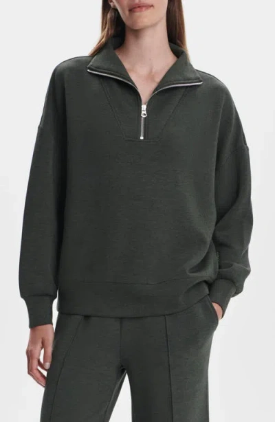 Varley Hawley Half-zip Sweatshirt In Black