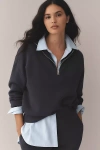 Varley Hawley Half-zip Sweatshirt In Blue