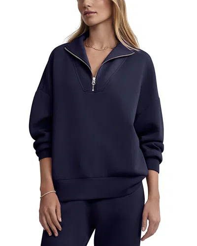 Varley Catherine Half Zip Sweat In Navy In Blue