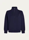 Varley Hawley Half-zip Sweatshirt In Blue Nights
