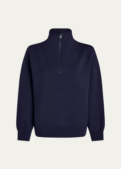 Varley Hawley Half-zip Sweatshirt In Blue Nights