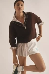 Varley Hawley Half-zip Sweatshirt In Brown