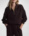 Varley Vine Ottoman Half Zip Pullover In Coffee Bean