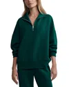 Varley Hawley Half Zip Sweatshirt In Forest