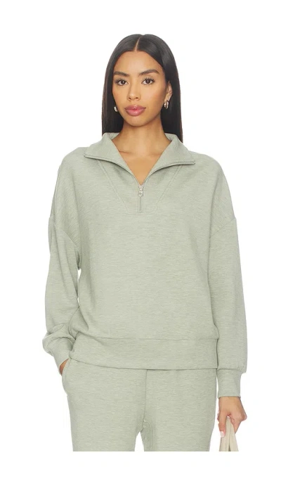 Varley Hawley Half Zip Sweatshirt In Gray