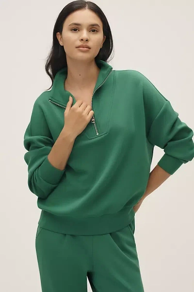 Varley Hawley Half Zip Sweatshirt Verdant Green