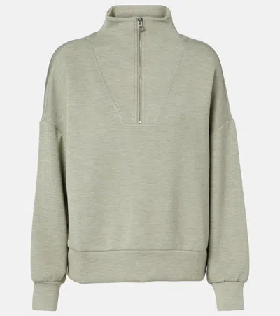 Varley Hawley Half-zip Sweatshirt In Green