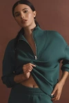 Varley Hawley Half-zip Sweatshirt In Green