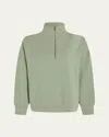 Varley Hawley Half-zip Sweatshirt In Snow Sage