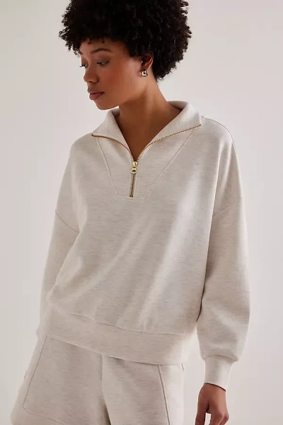 Varley Davidson Sweatshirt In Ivory Marl
