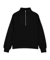 Varley Hawley Half-zip Stretch-jersey Sweatshirt In Black