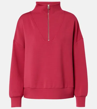 Varley Hawley Half-zip Sweatshirt In Pink